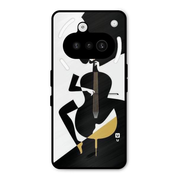 Guitar Women Metal Back Case for Nothing Phone 3a