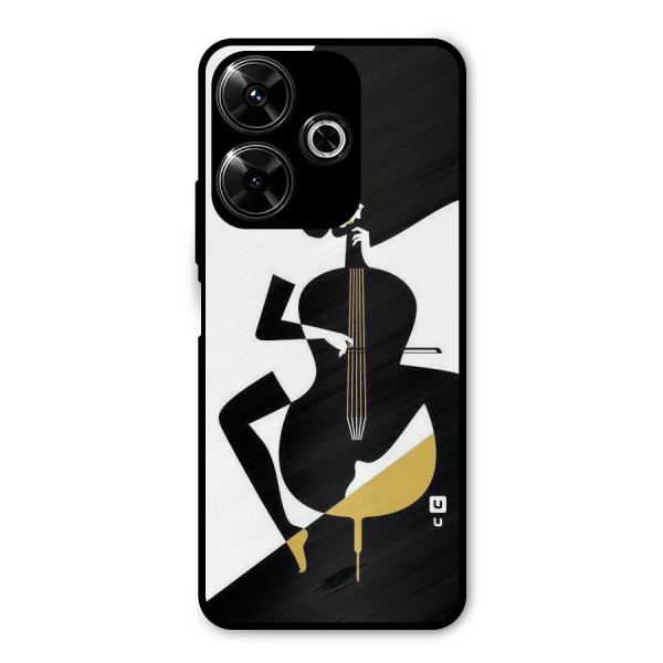 Guitar Women Metal Back Case for Poco M6 Plus