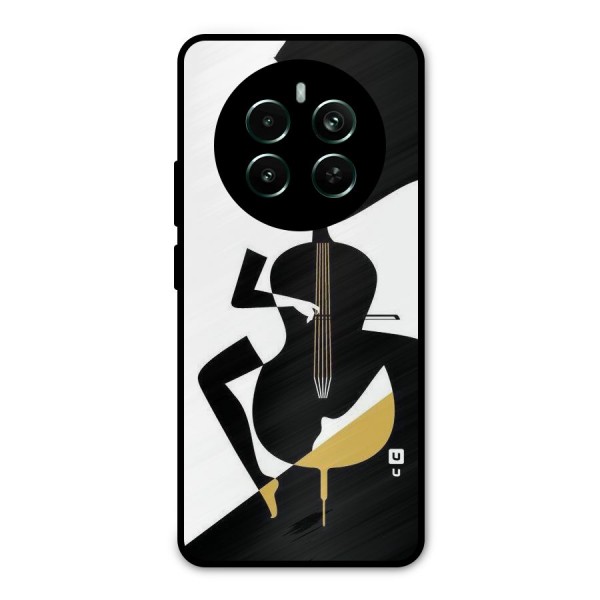 Guitar Women Metal Back Case for Realme 12 Pro Plus