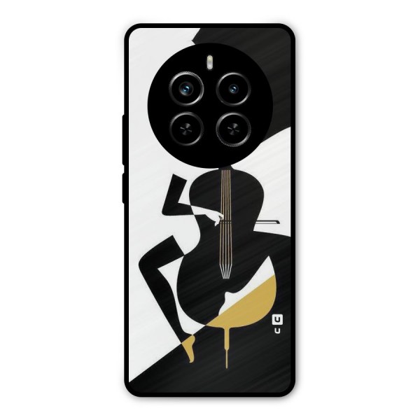 Guitar Women Metal Back Case for Realme P1 Pro