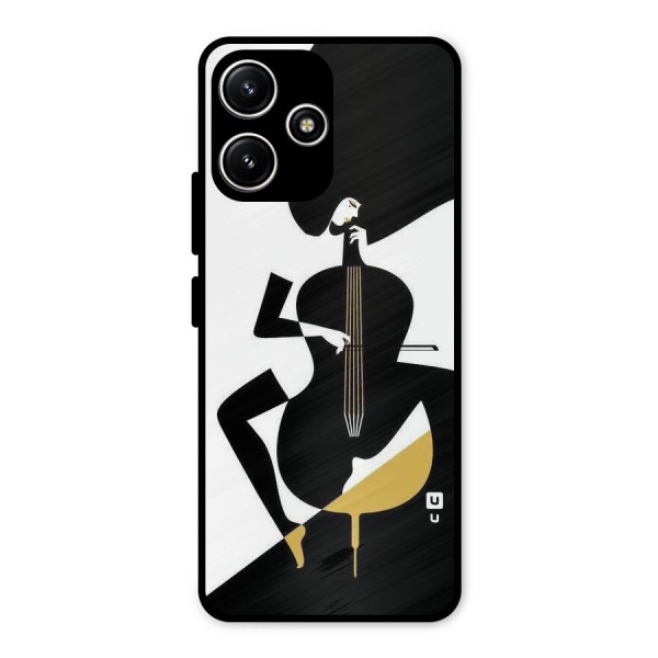 Guitar Women Metal Back Case for Redmi 12 5G