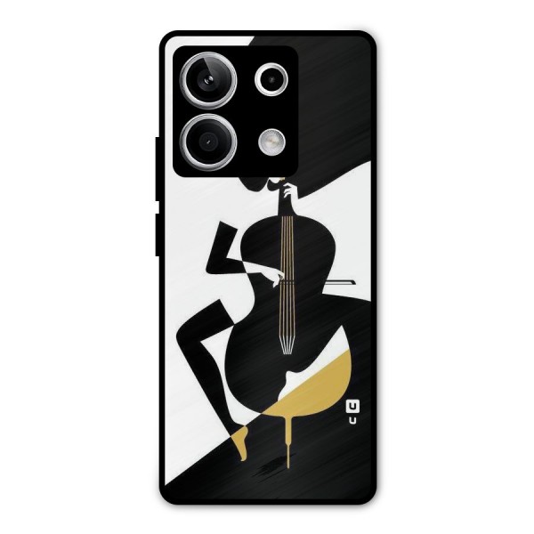 Guitar Women Metal Back Case for Redmi Note 13 5G