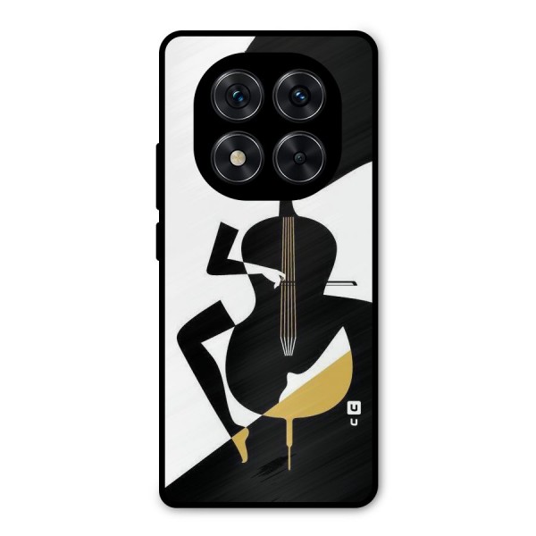 Guitar Women Metal Back Case for Redmi Note 14 Pro 5G