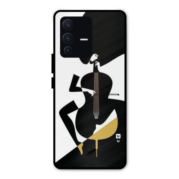 Guitar Women Metal Back Case for Vivo V23 Pro