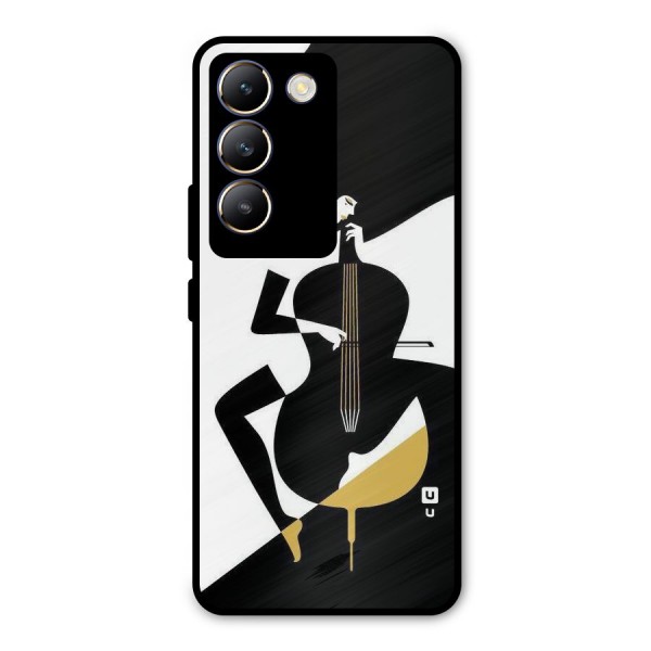 Guitar Women Metal Back Case for Vivo Y200e