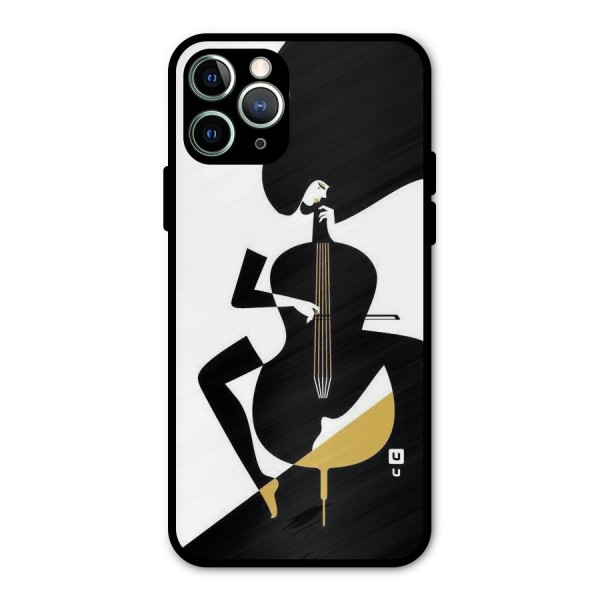 Guitar Women Metal Back Case for iPhone 11 Pro Max