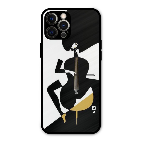 Guitar Women Metal Back Case for iPhone 12 Pro Max