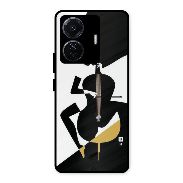 Guitar Women Metal Back Case for iQOO Z6