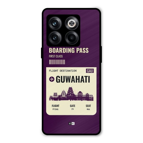Guwahati Boarding Pass Metal Back Case for OnePlus 10T