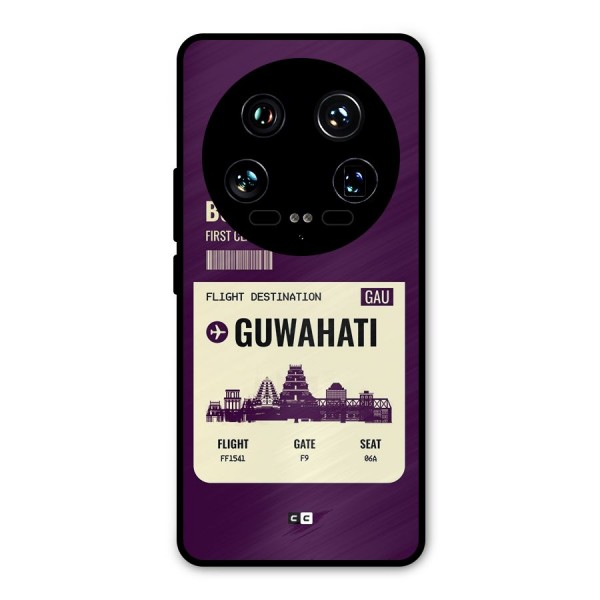 Guwahati Boarding Pass Metal Back Case for Xiaomi 14 Ultra