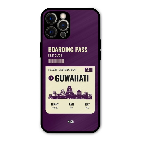 Guwahati Boarding Pass Metal Back Case for iPhone 12 Pro Max