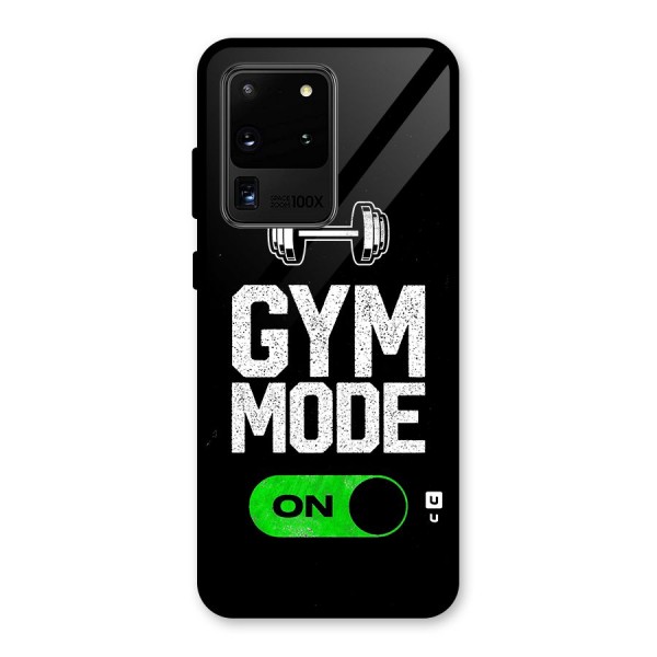 Gym Mode On Glass Back Case for Galaxy S20 Ultra