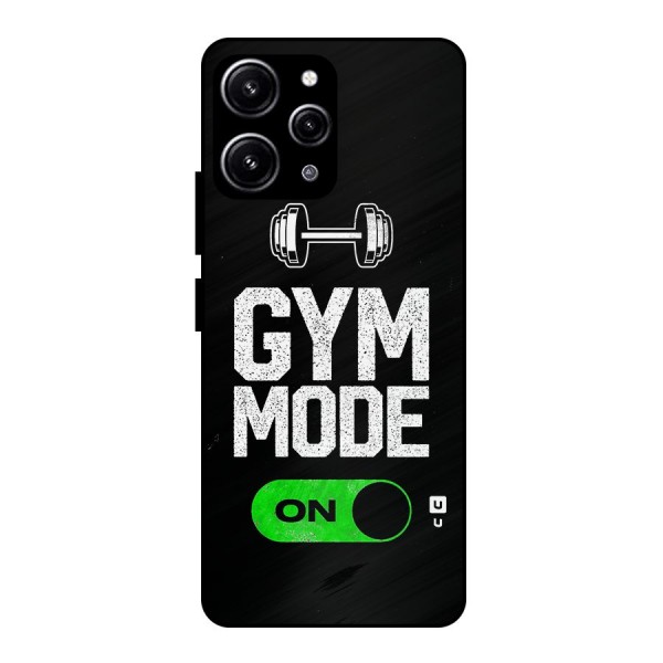 Gym Mode On Glass Back Case for Redmi 12 4G
