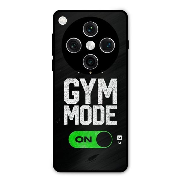 Gym Mode On Metal Back Case for Oppo Find X8 Pro