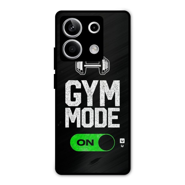 Gym Mode On Metal Back Case for Redmi Note 13 5G
