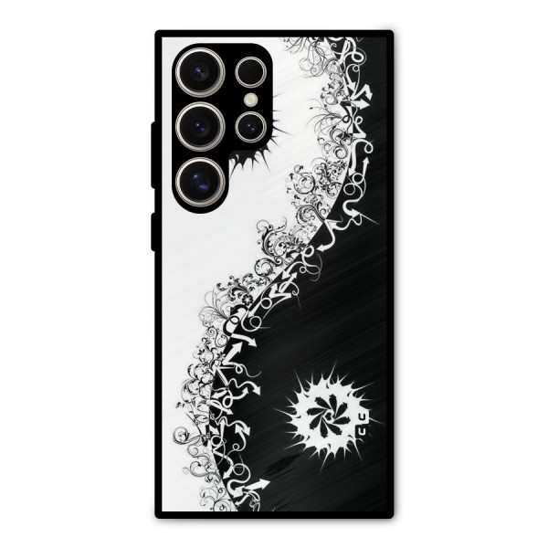 Half Peace Design Metal Back Case for Galaxy S24 Ultra