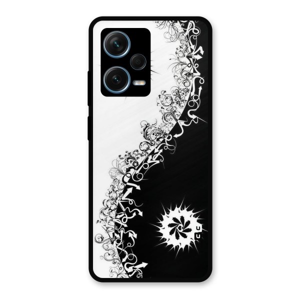 Half Peace Design Metal Back Case for Redmi Note 12 Pro Plus 5G