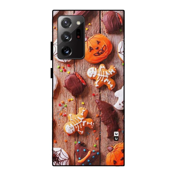 Halloween Chocolates Metal Back Case for Galaxy Note 20 Ultra 5G