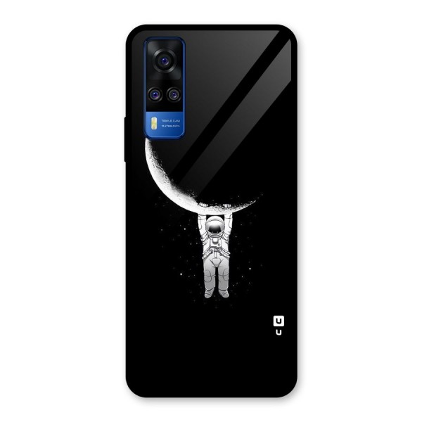 Hanging Astronaut Glass Back Case for Vivo Y51