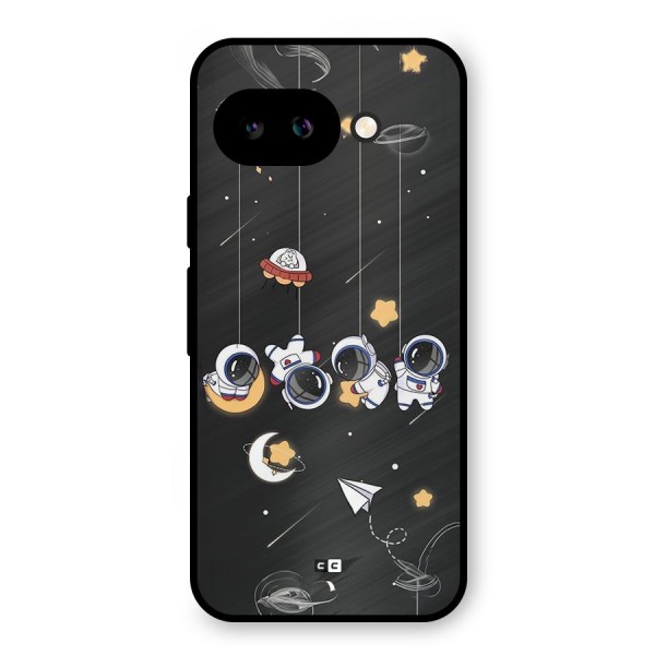 Hanging Astronauts Metal Back Case for Google Pixel 9a