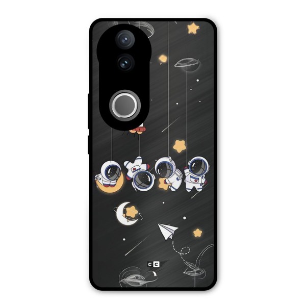 Hanging Astronauts Metal Back Case for Vivo V50e