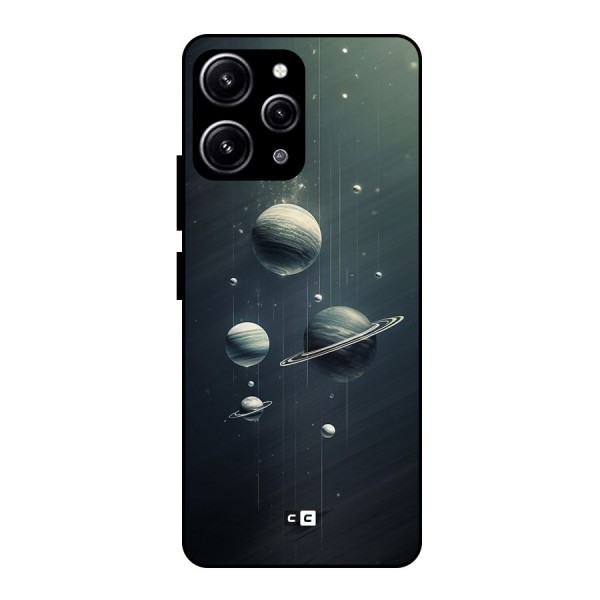 Hanging Planets Glass Back Case for Redmi 12 4G