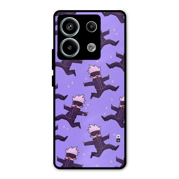 Happy Gojo Metal Back Case for Redmi Note 13 Pro 5G