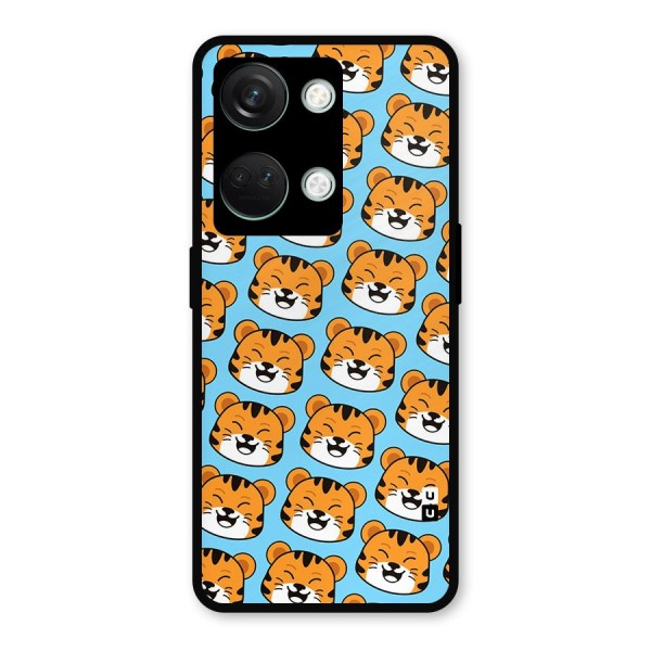Happy Kitten Pattern Metal Back Case for OnePlus Nord 3