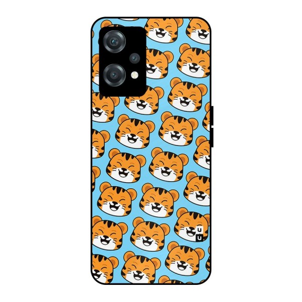 Happy Kitten Pattern Metal Back Case for OnePlus Nord CE 2 Lite 5G