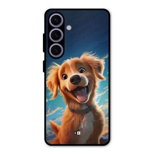 Happy Puppy Metal Back Case for Galaxy S24