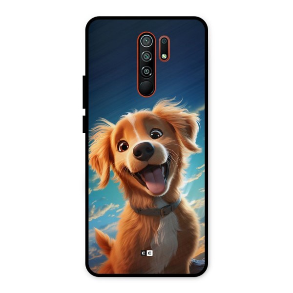 Happy Puppy Metal Back Case for Redmi 9 Prime