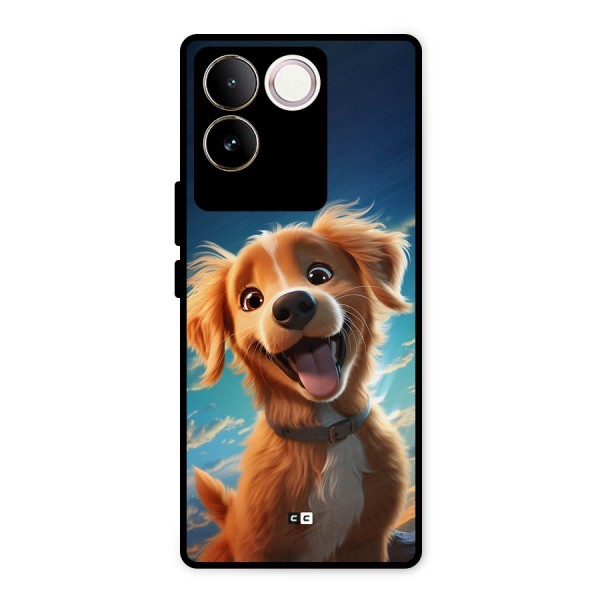 Happy Puppy Metal Back Case for iQOO Z7 Pro