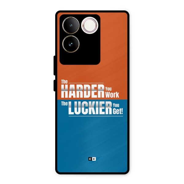 Hard Luck Metal Back Case for Vivo T2 Pro