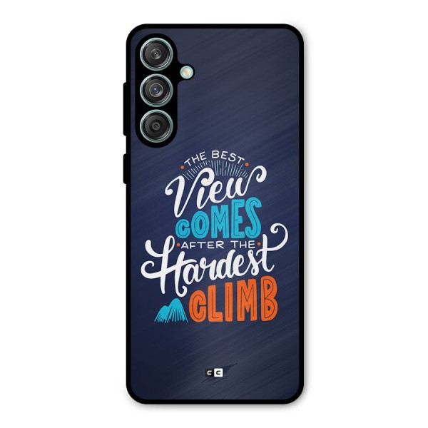 Hardest Climb Metal Back Case for Galaxy M55 5G