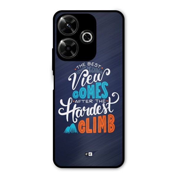 Hardest Climb Metal Back Case for Poco M6 Plus
