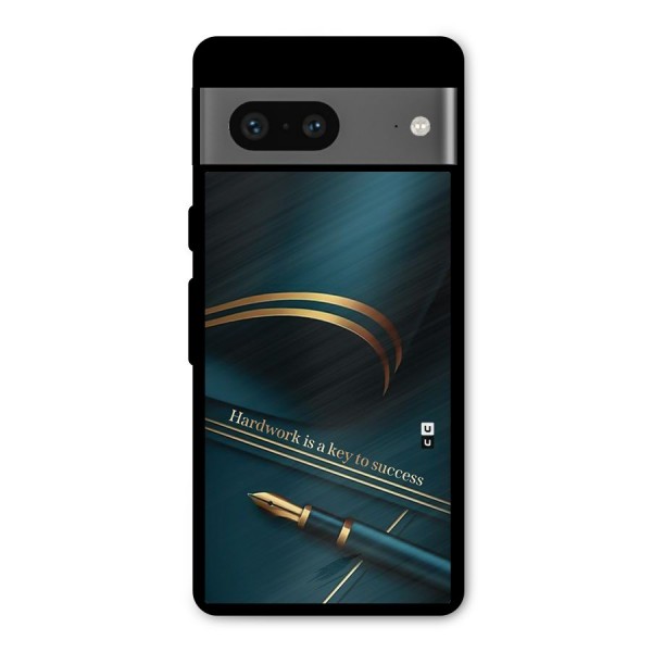 Hardwork Is Key Metal Back Case for Google Pixel 7