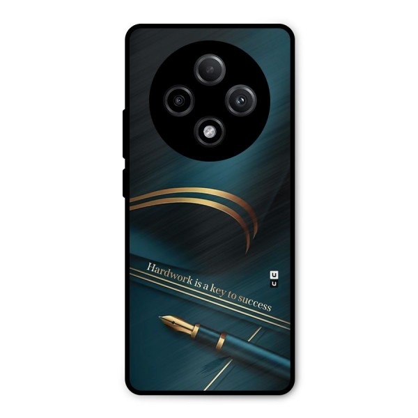Hardwork Is Key Metal Back Case for Oppo F27 Pro Plus