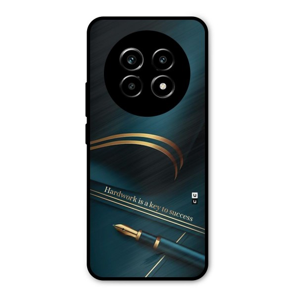 Hardwork Is Key Metal Back Case for Realme 13 Pro