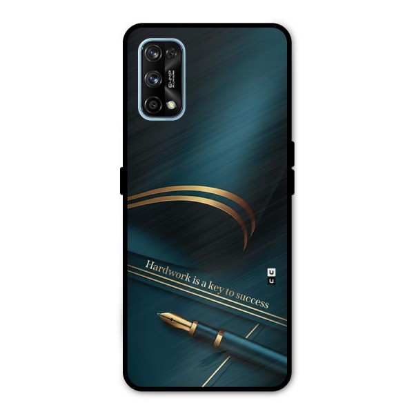 Hardwork Is Key Metal Back Case for Realme 7 Pro
