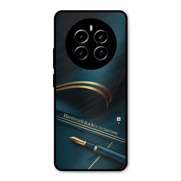 Hardwork Is Key Metal Back Case for Realme P1