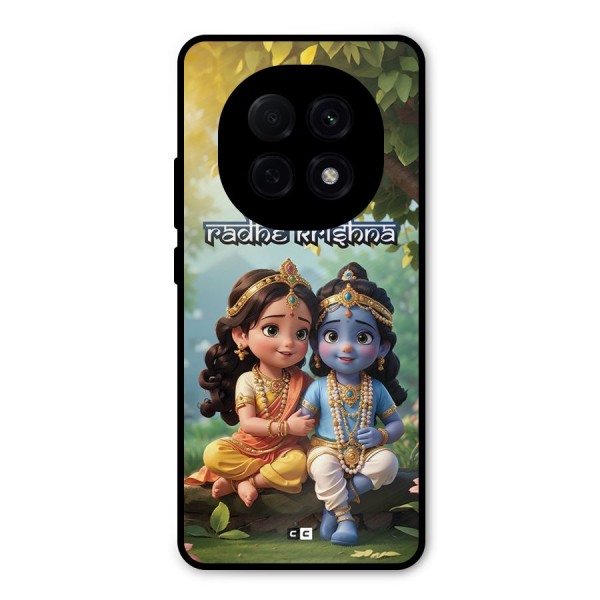 Hare Radhe Krishna Metal Back Case for Oppo F29 Pro