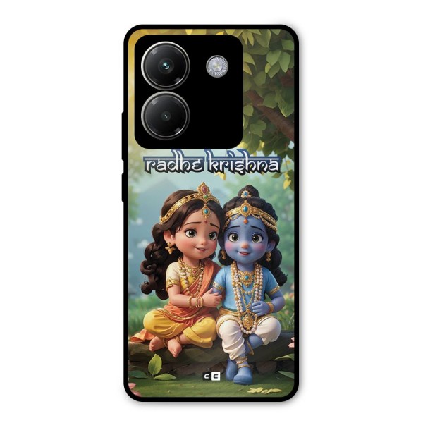 Hare Radhe Krishna Metal Back Case for Poco M7 Pro 5G