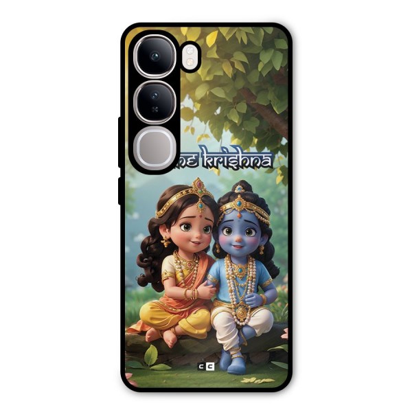 Hare Radhe Krishna Metal Back Case for Vivo Y300