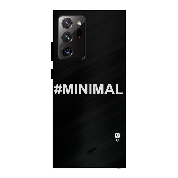 Hashtag Minimal Black Metal Back Case for Galaxy Note 20 Ultra 5G