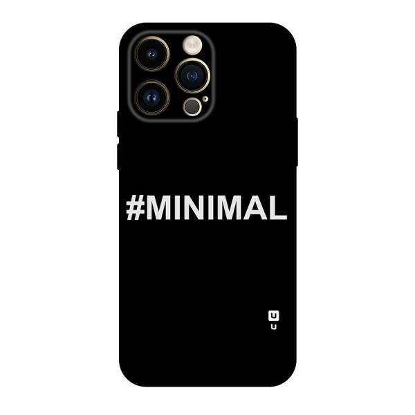Hashtag Minimal Black Original Polycarbonate Back Case for iPhone 14 Pro Max