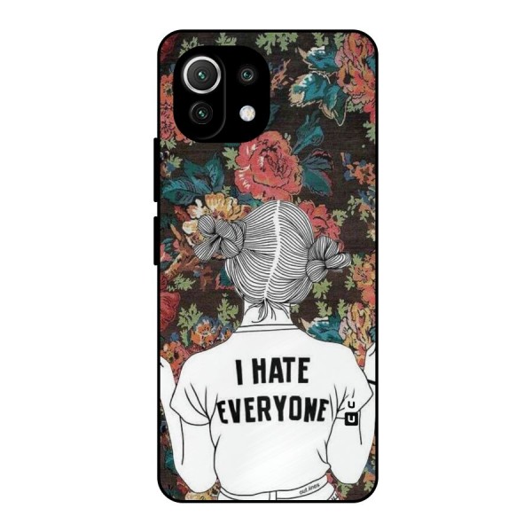 Hate Everyone Metal Back Case for Mi 11 Lite