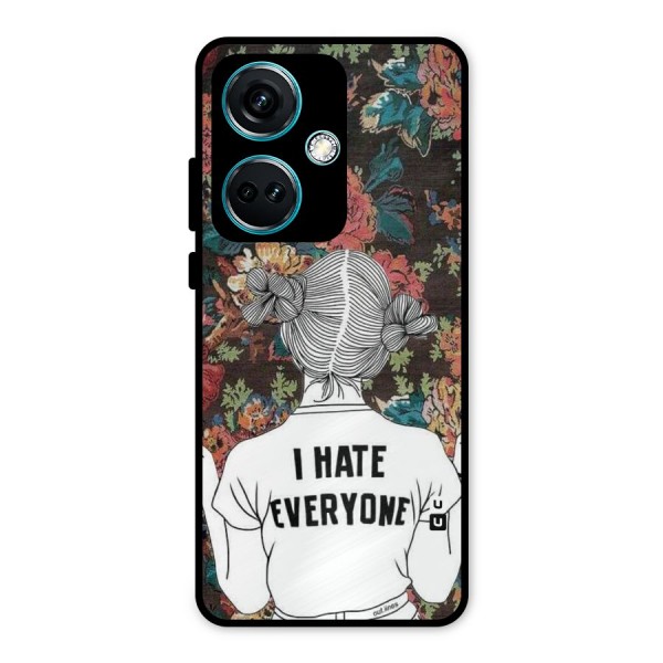 Hate Everyone Metal Back Case for OnePlus Nord CE 3 5G