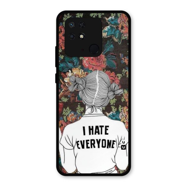 Hate Everyone Metal Back Case for Redmi 10 Power