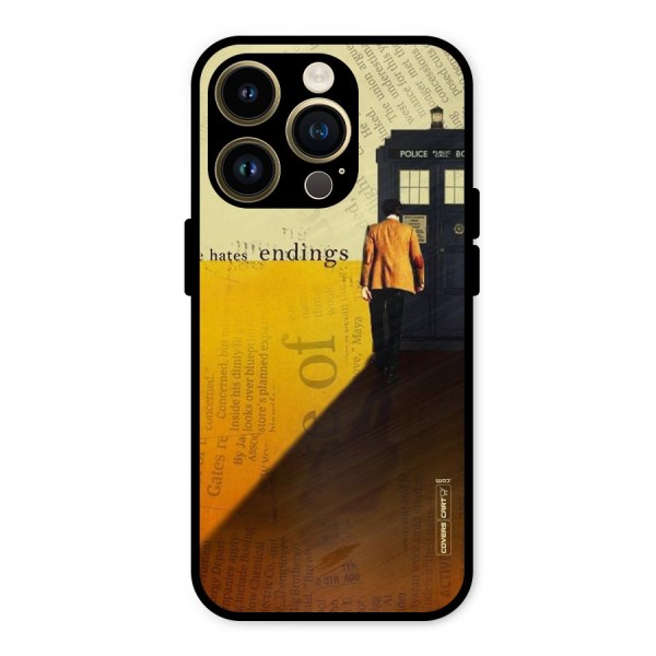 Hates Endings Metal Back Case for iPhone 14 Pro
