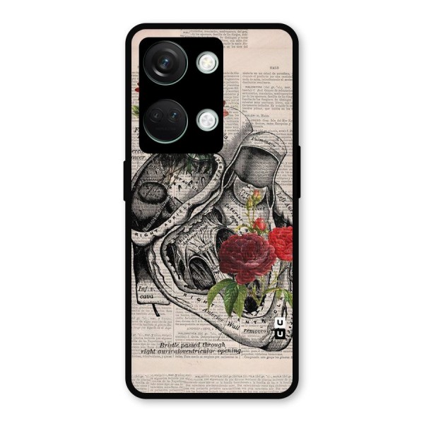 Heart Newspaper Metal Back Case for OnePlus Nord 3